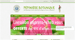 Desktop Screenshot of pepiniere-botanique.com